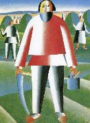 Kasimir Malevich In the grass field painting